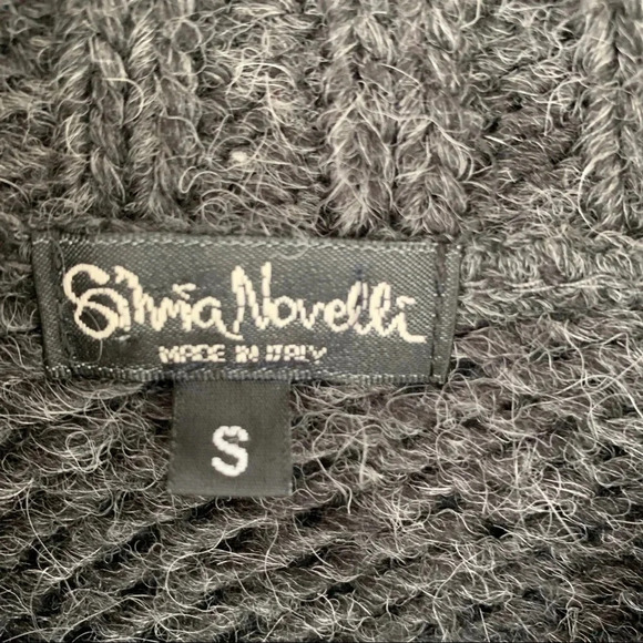 Silvia Novelli Wool Blend Button Front Cardigan Size S Italy - Picture 5 of 8